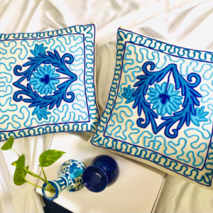 Hand-Embroidered Cushion Covers
