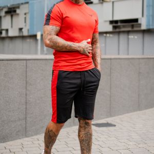 Broncoo Red Shorts Set Tracksuit