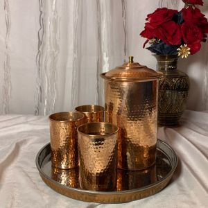 Copper Glass and Jug