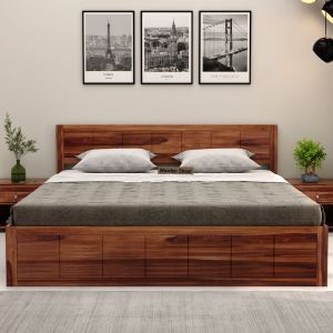 King Size Wooden Bed
