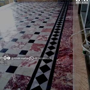 Strawberry Marble Floor designs