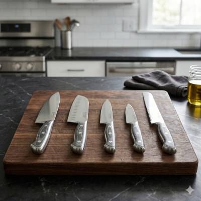 Stainless Steel Kitchen Knife Set