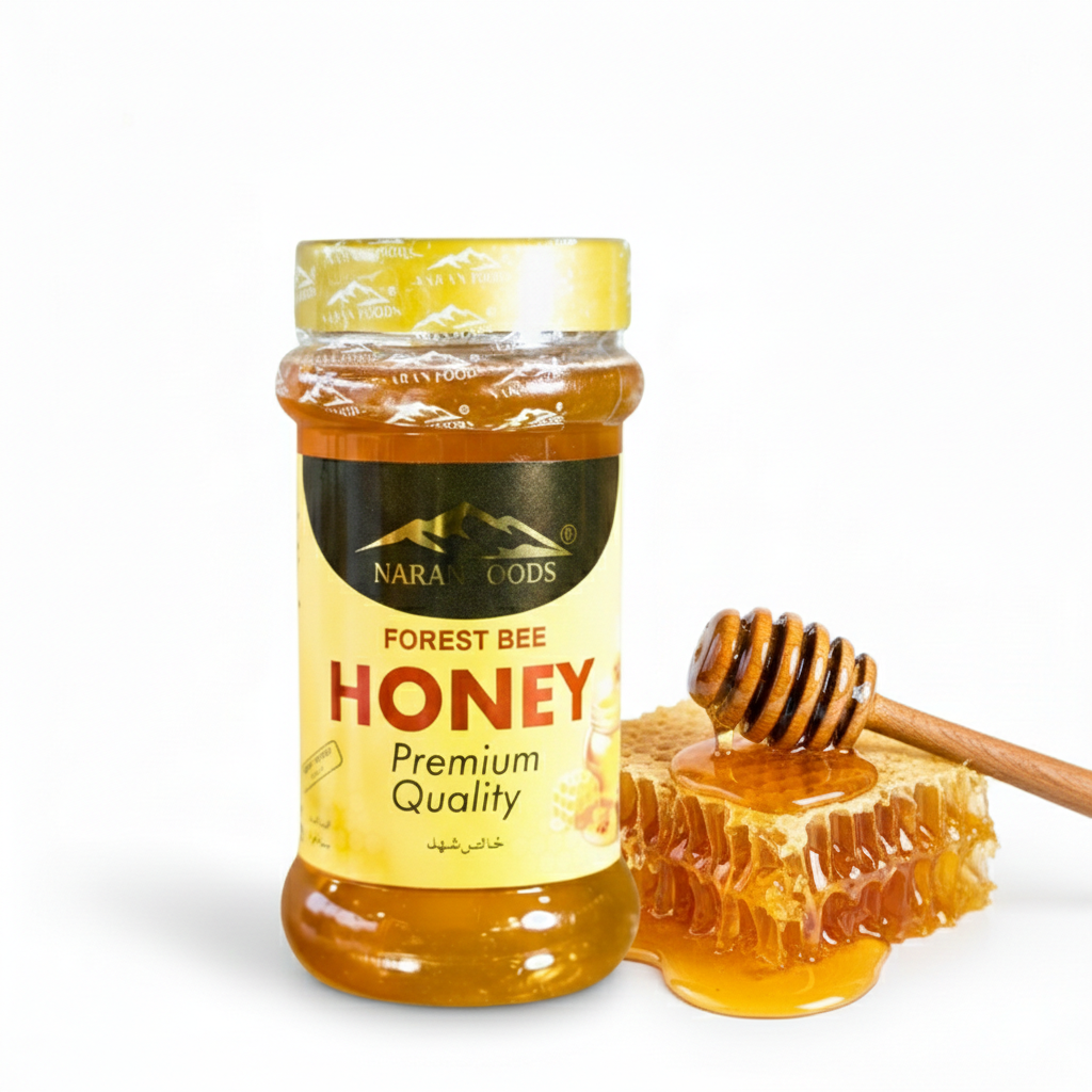 Naran Foods Pure Forest Bee Honey (Acacia Honey) – 1000g | 100% Pure & Raw Organic Honey