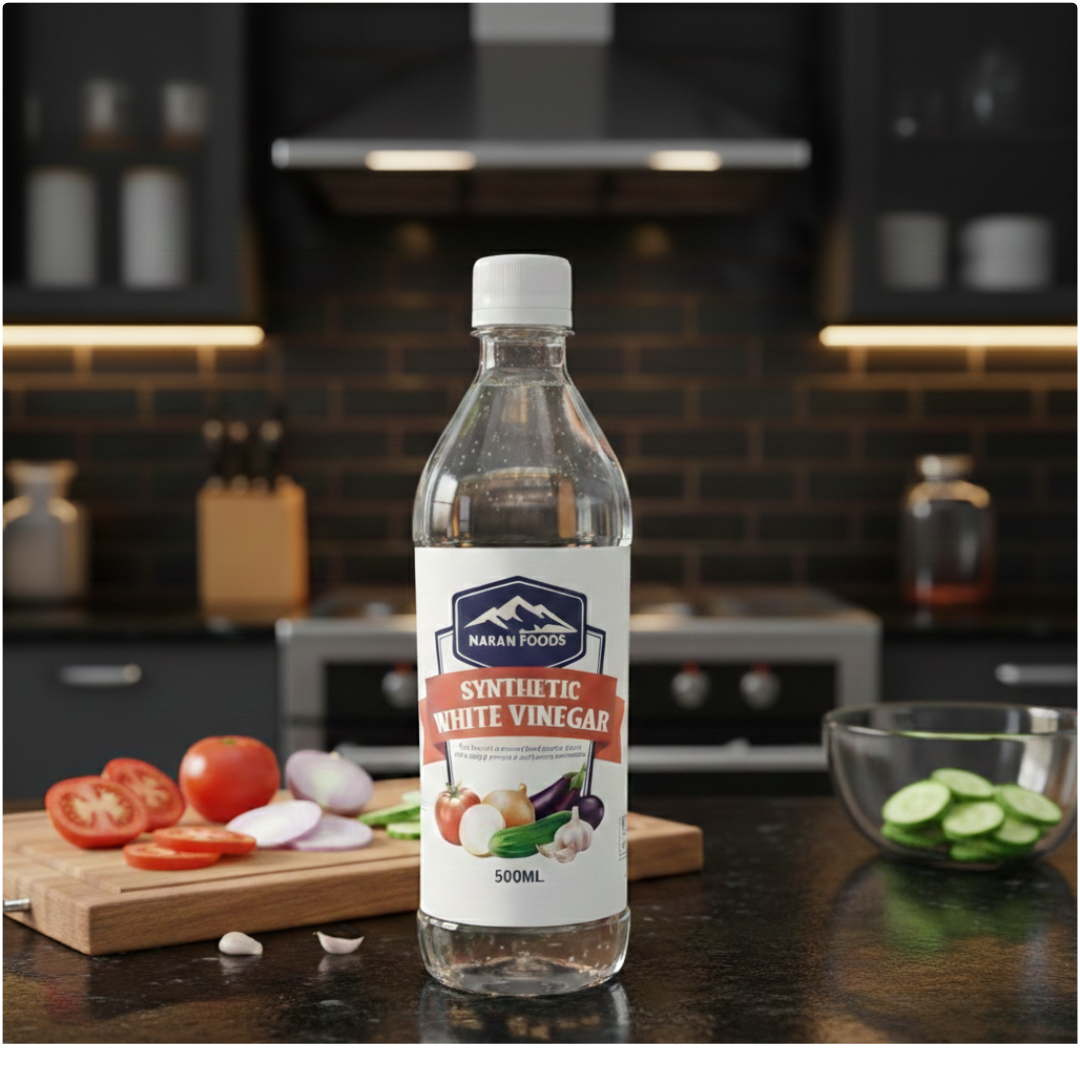 Naran Synthetic White Vinegar (500ml Bottle) – Premium Food Grade Vinegar for Cooking & Cleaning